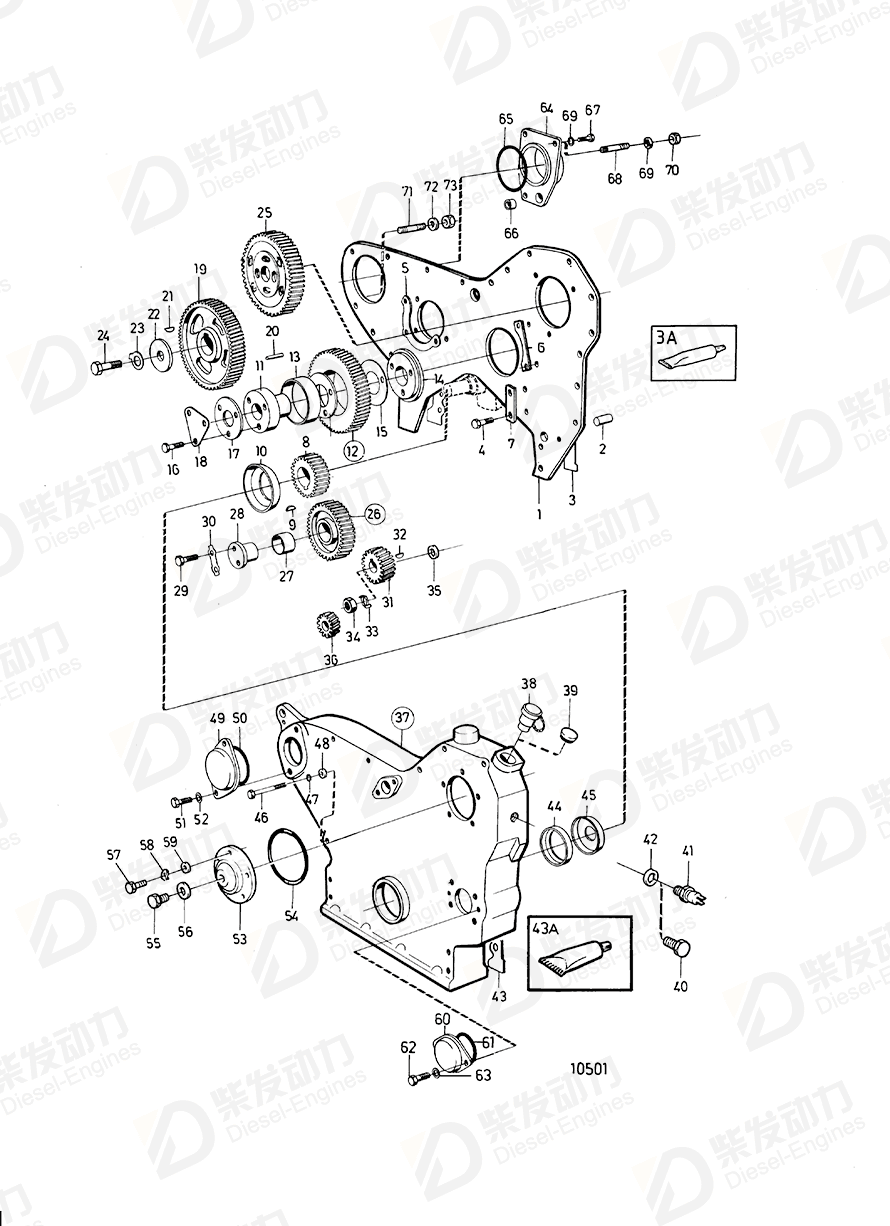 VOLVO Sealing ring 4804489 Drawing